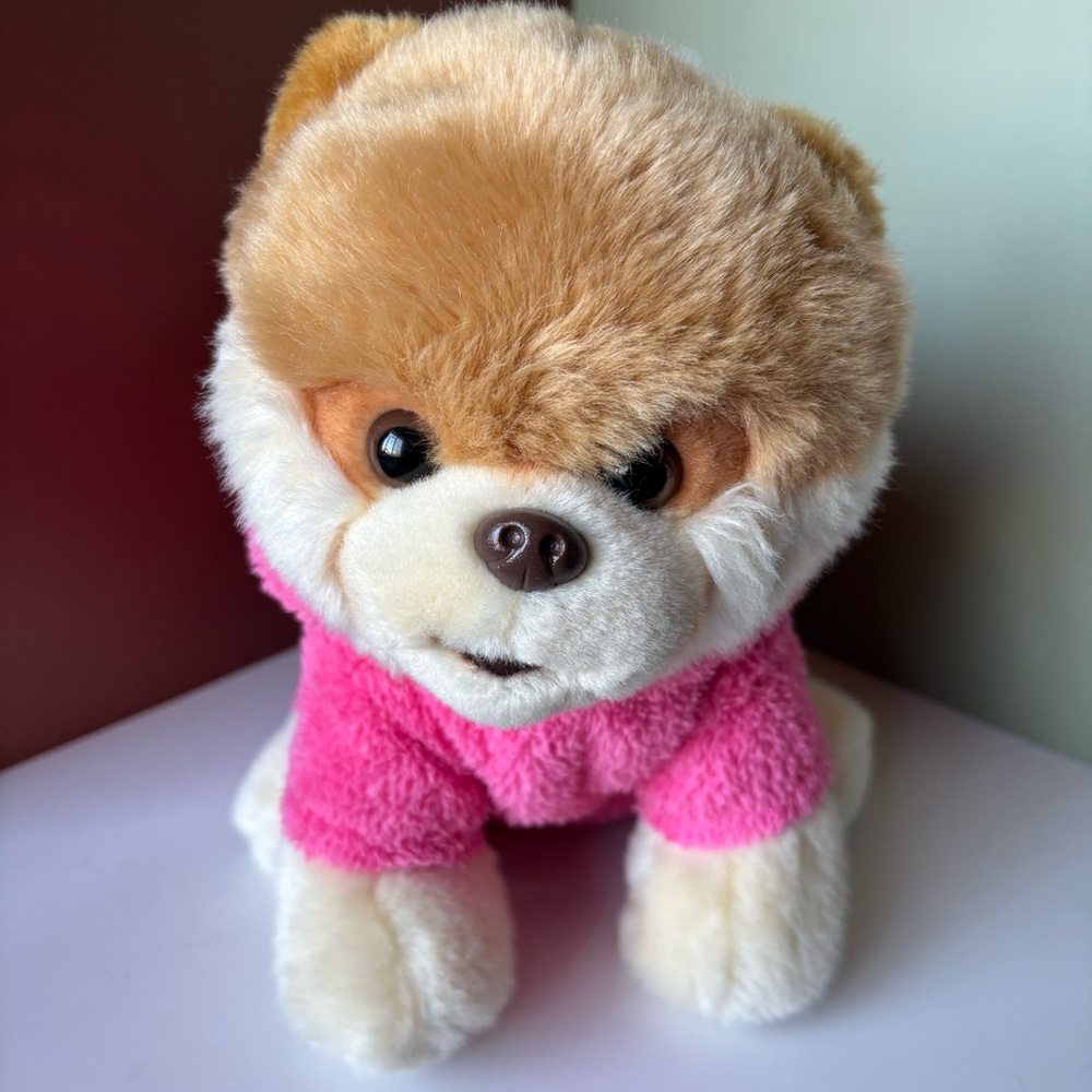 GUND Boo world‘s cutest dog, Pomeranian with unicorn hoodie EASTER GIFT EUC